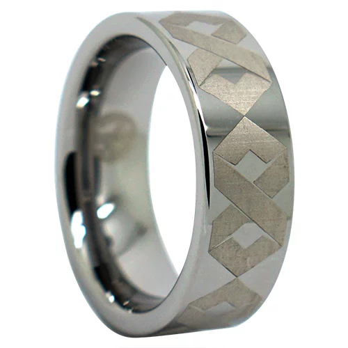FTR 128 Mens Engraved Infinity Ring