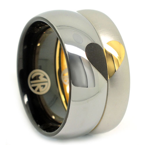 Hearts Together Mens Promise Rings