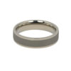 Dark Stone Brushed Titanium Ring Flat