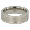 Titanium Ring with Unique Edge
