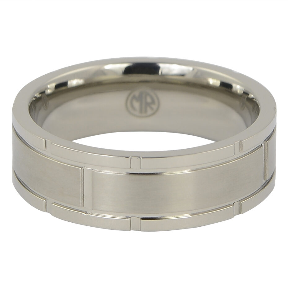Titanium Ring with Unique Edge