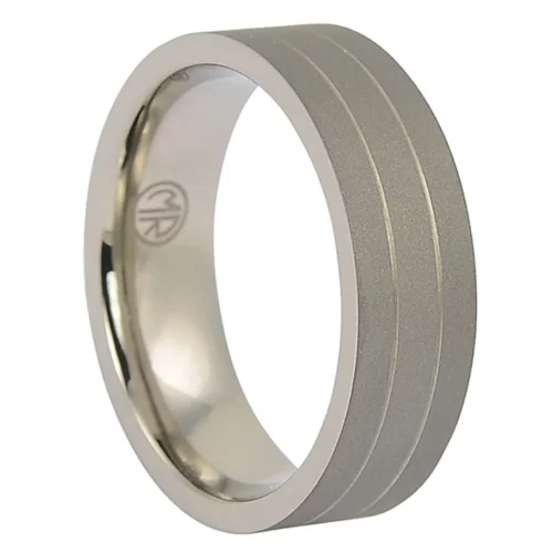 itr-091-dark-matte-finish-twin-groove-titanium-ring