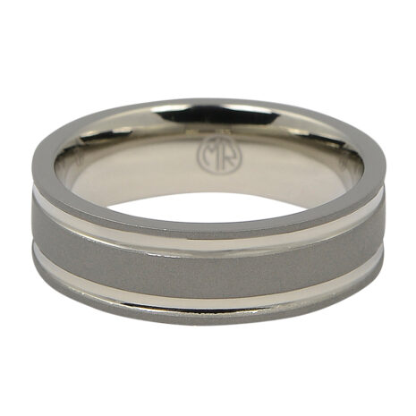 ITR-095-Dark Matte Finish Titanium Mens Ring-2 itr-095-dark-matte-finish-titanium-mens-ring-2