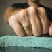 ITR-100 Gold Titanium Mens Ring