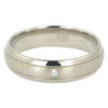 Titanium Mens Engagement Ring With Single Stone
