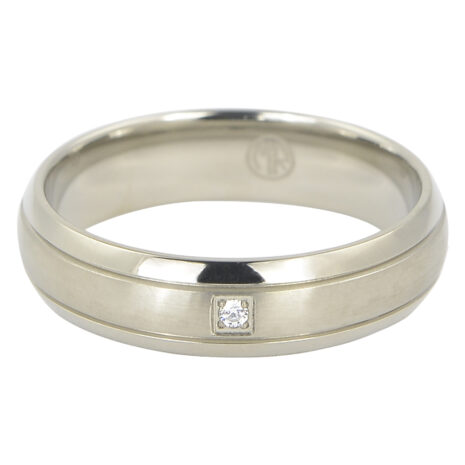 Titanium Mens Engagement Ring With Single Stone Titanium Mens Engagement Ring With Single Stone