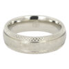 Distressed Finish Comet Titanium Mens Wedding Ring