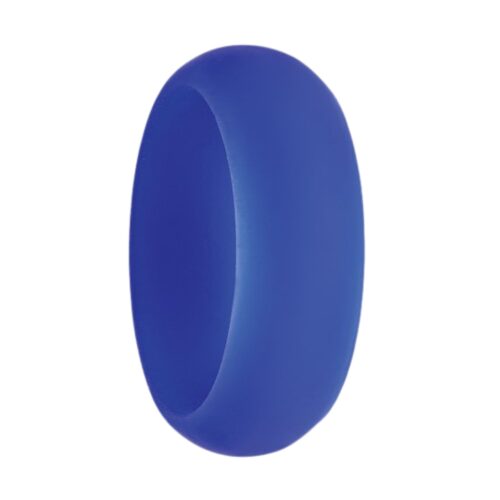 blue silicone rings for men