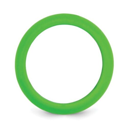 8mm Dome Green Silicone Ring | Durable Mens Work Ring