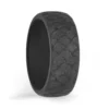 Mens Dark Grey Silicone Rings Australia
