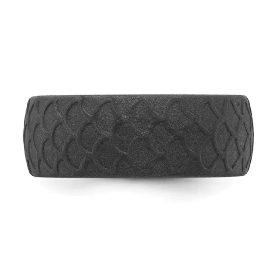 Mens Dark Grey Silicone Rings Australia