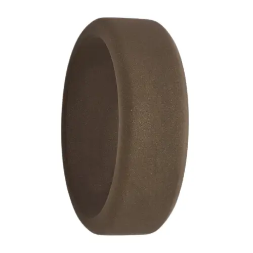 Flat 8mm Bronze Men's Silicone Ring