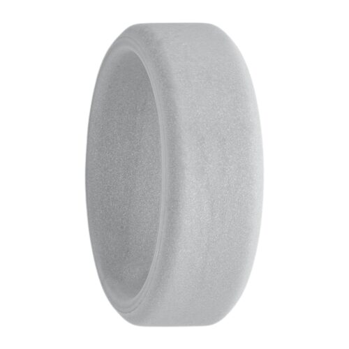 Silver silicone rings for men