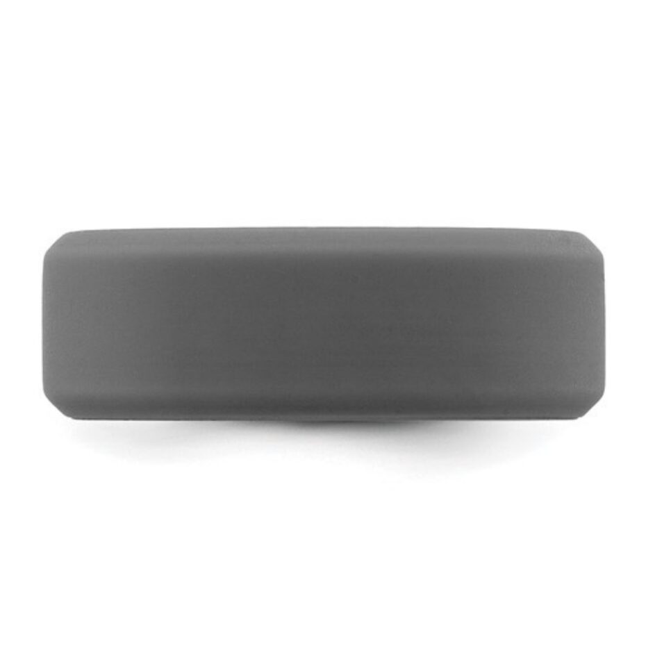 dark grey silicone rings for men
