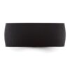Black silicone wedding bands for men