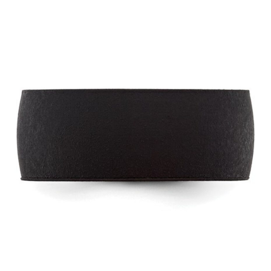 Black silicone wedding bands for men