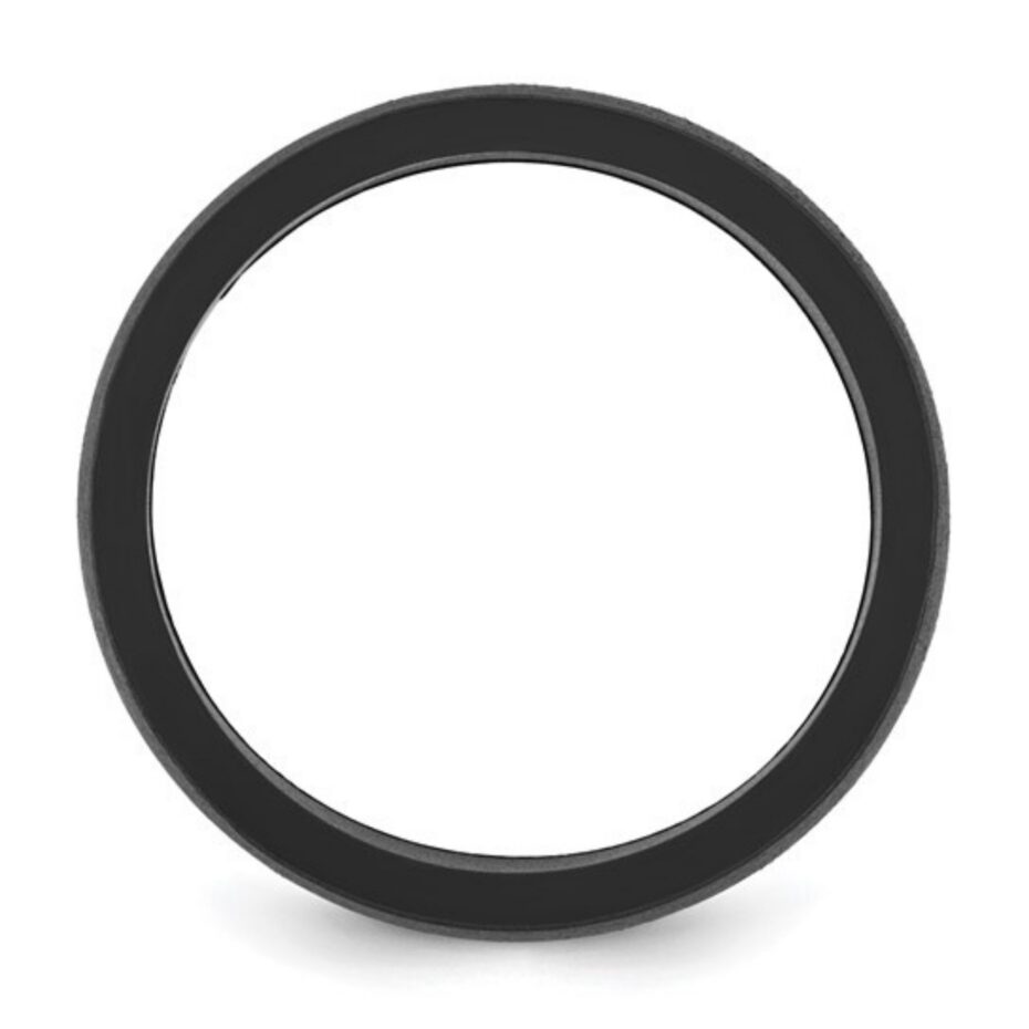 Black silicone wedding bands for men