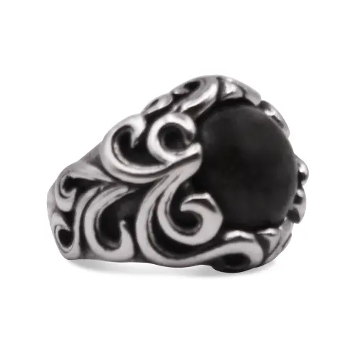 Abyss Tiger Eye Stone Signet Ring