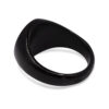 Geo: Polished Black GeometricSignet Ring