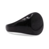Geo: Polished Black GeometricSignet Ring