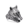Lupus Steel Wolf Signet Ring | Mens Rings Online