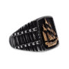 Golden Galleon Signet Ring | Mens Rings Online