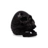 Skullstice Black Polished Signet Ring with Large Skull Head | Mens Rings Online