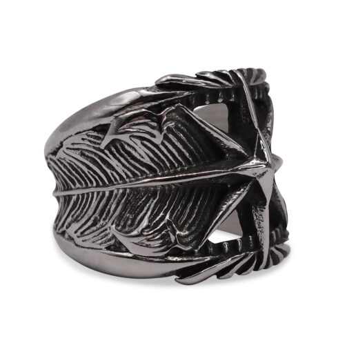 Polaris Aged Compass Signet Ring