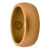 wide bronzed silicone ring