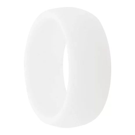 wide white silicone ring