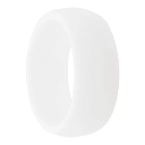 wide white silicone ring