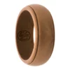 bronze grooved silicone ring