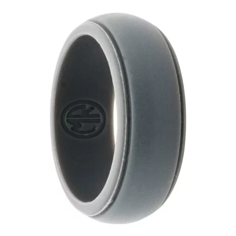 grey grooved silicone ring
