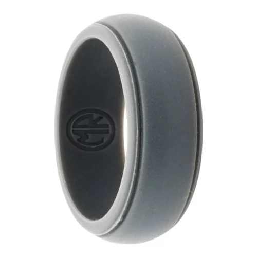 grey grooved silicone ring