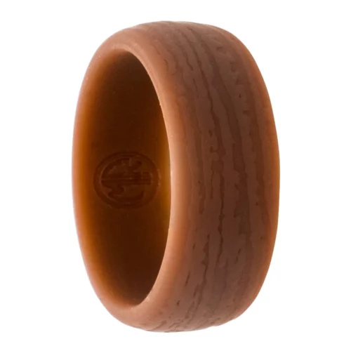brown wood silicone ring