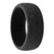 dark grey snake silicone ring