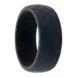 navy snake silicone ring