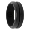 black silicone ring