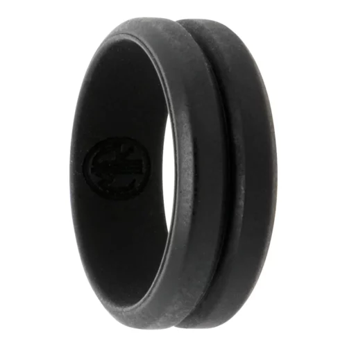 black silicone ring
