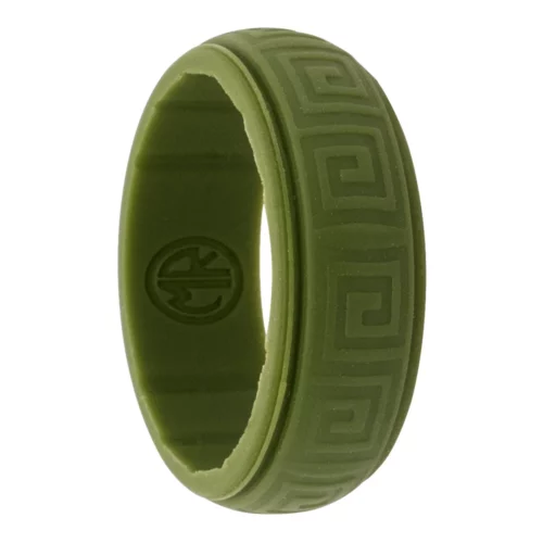 green Celtic silicone ring