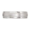 white gold platinum silver mens wedding ring - 2