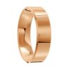 Rose Gold Polished Tapered Mens Wedding Ring