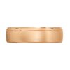 Rose Gold Brushed Mens Wedding Ring