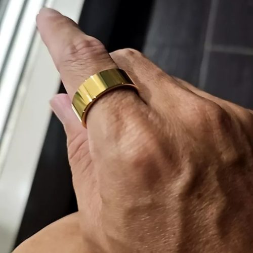 cheap flat gold tungsten mens rings in australia