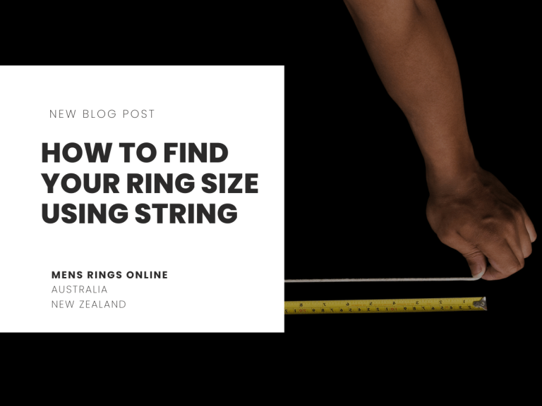 How To Find Your Ring Size Using String Mens Rings Online Australia