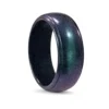 Black Purple Chameleon 8mm Mens Silicone Ring