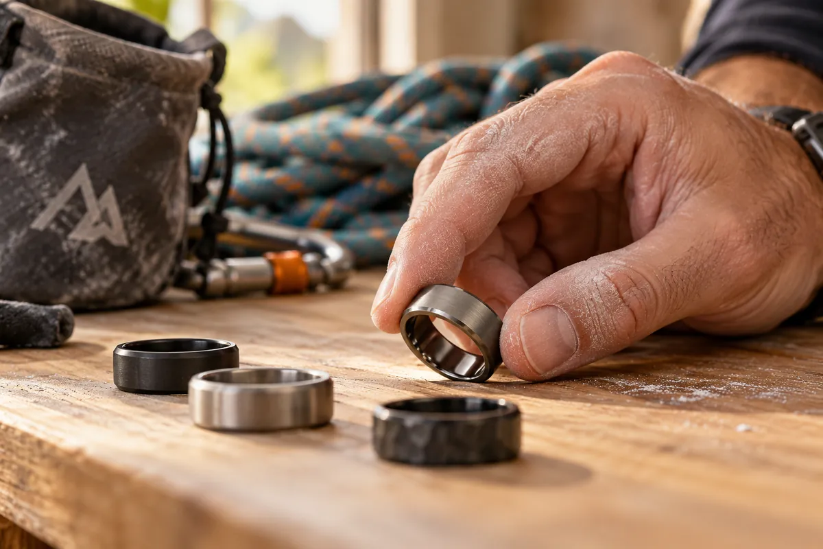 Choosing rings for rock climbers